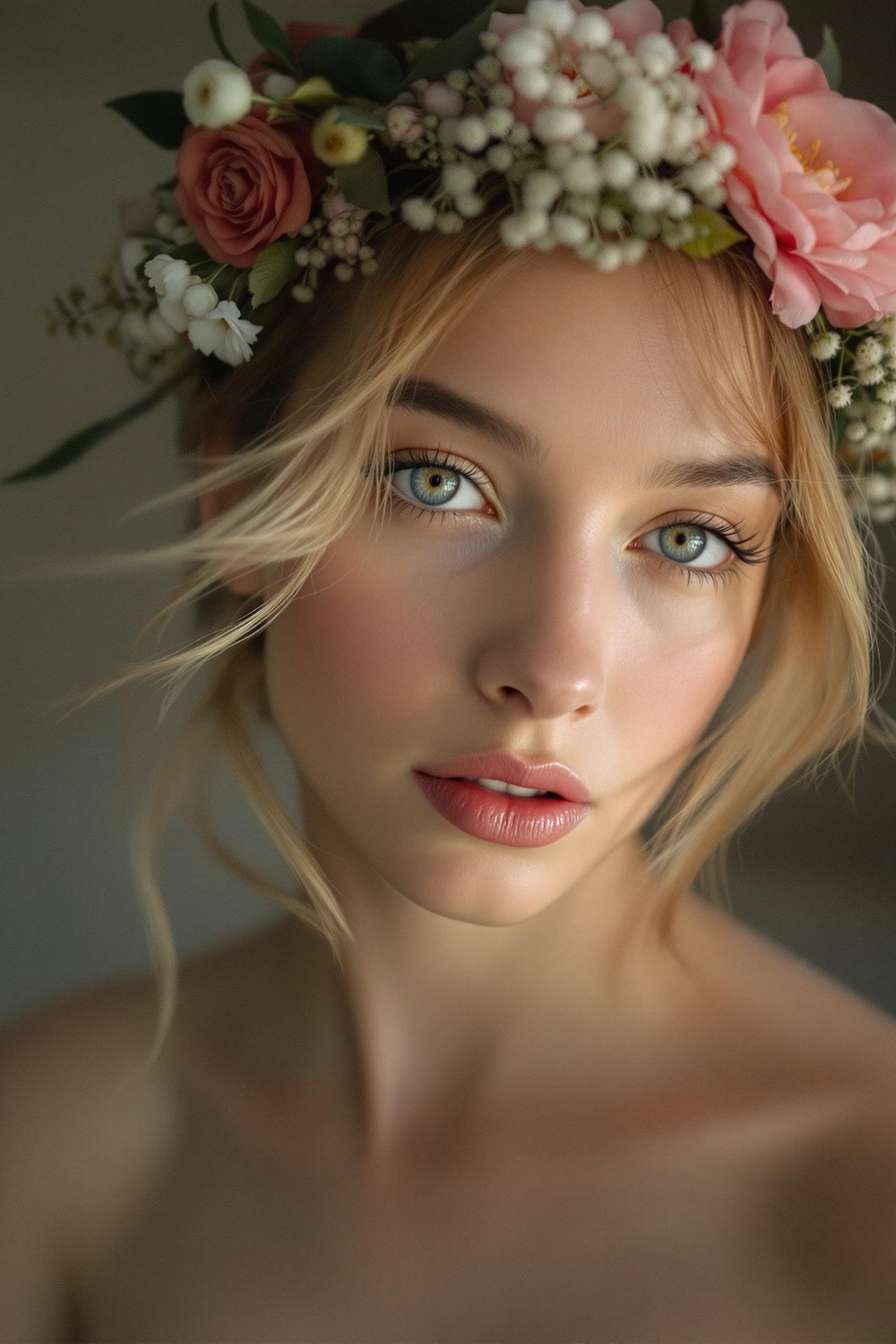 福利姬合集纯欲少女 - 花环少女写真